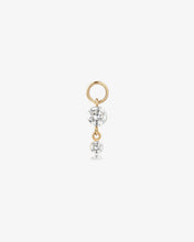 Load image into Gallery viewer, Double Round Lab-Grown Diamond Dangle Earring Charm by Aurelie Gi
