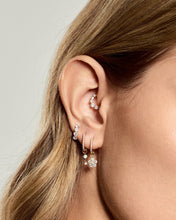 Load image into Gallery viewer, Double Round Lab-Grown Diamond Dangle Earring Charm by Aurelie Gi — detail view
