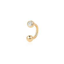 Load image into Gallery viewer, ISABELLA | Lab Grown Diamond Barbell Ring by Aurelie Gi — on model
