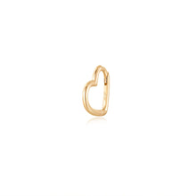 Load image into Gallery viewer, JULIETTE | Single Heart-Shaped Hoop by Aurelie Gi — alternate angle
