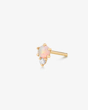 Load image into Gallery viewer, ZENA | Single Opal and Diamond Stud by Aurelie Gi
