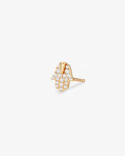 Load image into Gallery viewer, MIRIAM | Diamond Hamsa Single Stud Earring by Aurelie Gi
