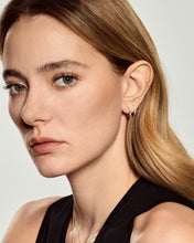 Load image into Gallery viewer, AVA | White Sapphire Chain Single Drop Earring by Aurelie Gi — alternate angle
