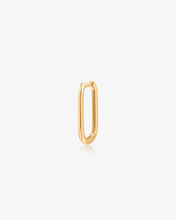 Load image into Gallery viewer, IMOGEN | Single Paper Clip Oblong Huggie Hoop by Aurelie Gi
