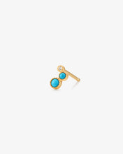 Load image into Gallery viewer, AMIRA | Turquoise &amp; White Sapphire Waterfall Single Earring by Aurelie Gi
