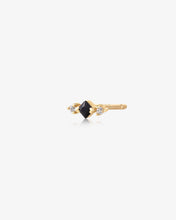 Load image into Gallery viewer, KIM | Black Spinel and White Sapphire Stud Earring by Aurelie Gi
