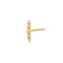 Load image into Gallery viewer, ASH | Lab Grown Diamond Beaded Climber Stud Earring by Aurelie Gi — alternate angle
