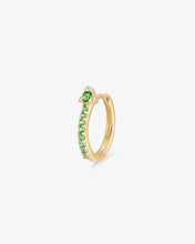 Load image into Gallery viewer, EZME | Tsavorite Huggie Hoop by Aurelie Gi
