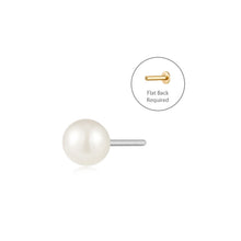 Load image into Gallery viewer, LUSTRE | Pearl Threadless Flatback Earring
