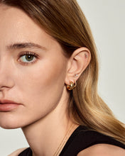 Load image into Gallery viewer, Triple Baguette Lab-Grown Diamond Studs by Aurelie Gi — alternate angle
