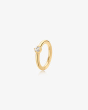 Load image into Gallery viewer, MARLEY | White Sapphire Clicker Hoop by Aurelie Gi
