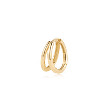 Load image into Gallery viewer, PRESLEY | Double Row Huggie Hoop by Aurelie Gi — alternate angle

