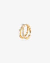 Load image into Gallery viewer, FINLEY | Lab Grown Diamond Double Row Huggie Hoop by Aurelie Gi
