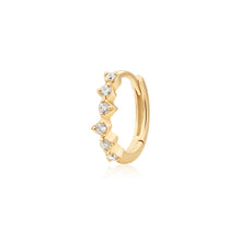 Load image into Gallery viewer, SAMARA | Lab Grown Diamond Huggie Hoop by Aurelie Gi — alternate angle

