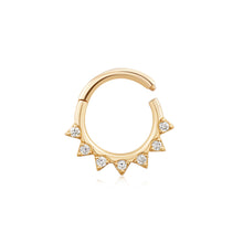 Load image into Gallery viewer, SLOANE | Lab Grown Diamond Clicker Hoop by Aurelie Gi — alternate angle
