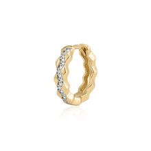Load image into Gallery viewer, BLAINE | Lab Grown Diamond Huggie Hoop by Aurelie Gi — alternate angle

