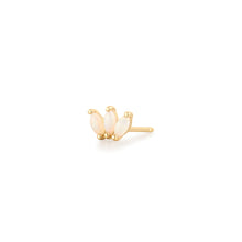 Load image into Gallery viewer, BLOOM | Triple Opal Stud Earring by Aurelie Gi — alternate angle
