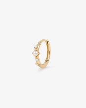 Load image into Gallery viewer, MAYA | Pearl and Lab Grown Diamond Huggie by Aurelie Gi
