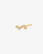 Load image into Gallery viewer, ELOISE | Natural Diamond Large Wave Stud Earring by Aurelie Gi
