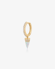 Load image into Gallery viewer, JANIS | Opal and Lab Grown Diamond Drop Huggie by Aurelie Gi
