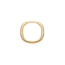 Load image into Gallery viewer, DOMINIQUE | Squared Paperclip Huggie by Aurelie Gi — alternate angle
