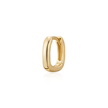 Load image into Gallery viewer, DOMINIQUE | Squared Paperclip Huggie by Aurelie Gi — detail view
