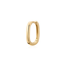 Load image into Gallery viewer, MARYKATE | Narrow Paperclip Huggie by Aurelie Gi — on model
