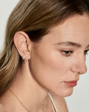 Load image into Gallery viewer, AGNES | Triple Diamond Single Stud by Aurelie Gi — on model
