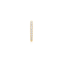 Load image into Gallery viewer, HALLIE | Bead Set Lab Grown Diamond Huggie by Aurelie Gi — on model
