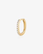 Load image into Gallery viewer, HALLIE | Bead Set Lab Grown Diamond Huggie by Aurelie Gi
