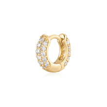 Load image into Gallery viewer, IVANKA | Double Row Lab Grown Diamond Huggie by Aurelie Gi — alternate angle

