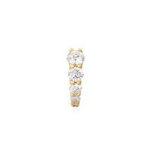 Load image into Gallery viewer, LIZZO | Graduated Lab Grown Diamond Huggie by Aurelie Gi — on model
