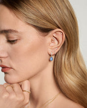 Load image into Gallery viewer, LIZZO | Graduated Lab Grown Diamond Huggie by Aurelie Gi — alternate angle

