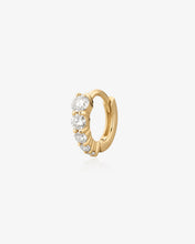 Load image into Gallery viewer, LIZZO | Graduated Lab Grown Diamond Huggie by Aurelie Gi
