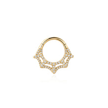 Load image into Gallery viewer, MINERVA | Lab Grown Diamond Web Clicker by Aurelie Gi — on model
