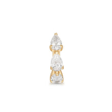 Load image into Gallery viewer, LEILANI | Triple Pear Lab Grown Diamond Single Huggie
