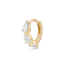 Load image into Gallery viewer, LEILANI | Triple Pear Lab Grown Diamond Single Huggie
