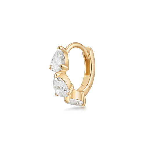 LEILANI | Triple Pear Lab Grown Diamond Single Huggie