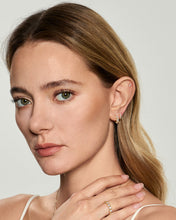 Load image into Gallery viewer, CARLY | Single Mini Diamond Huggie Hoop by Aurelie Gi — alternate angle
