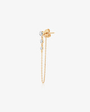 Load image into Gallery viewer, Lab Grown Diamond Drop Chain Stud Earring by Aurelie Gi

