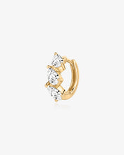 Load image into Gallery viewer, Marquise Trio Lab Grown Diamond Huggie Hoop by Aurelie Gi

