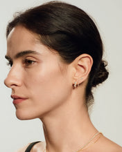 Load image into Gallery viewer, OLA | Single Diamond Pavé Huggie by Aurelie Gi — alternate angle
