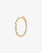 Load image into Gallery viewer, Lab Grown Diamond Pavé Single Hoop by Aurelie Gi
