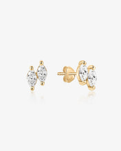 Load image into Gallery viewer, Marquise Duo Lab-Grown Diamond Studs by Aurelie Gi
