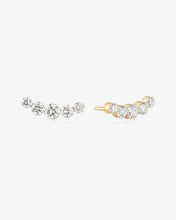 Load image into Gallery viewer, Graduated Lab-Grown Diamond Curve Studs by Aurelie Gi
