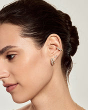 Load image into Gallery viewer, Double-Row Lab-Grown Diamond Hoops by Aurelie Gi — detail view
