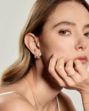 Load image into Gallery viewer, Micro-Stellar Lab-Grown Diamond Hoops by Aurelie Gi — alternate angle
