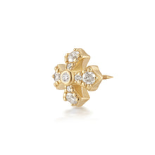 Load image into Gallery viewer, FOXY | Lab Grown Diamond Fancy Cross Threaded Flatback by Aurelie Gi — alternate angle
