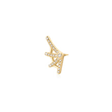 Load image into Gallery viewer, CHARITY | Lab Grown Diamond Web Threaded Flatback by Aurelie Gi — on model
