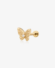 Load image into Gallery viewer, MARIPOSA | Lab Grown Diamond Accent Butterfly Threaded with Flatback by Aurelie Gi
